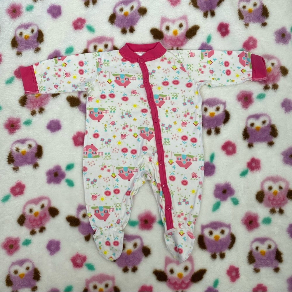I Play. pink baby girl house pajamas